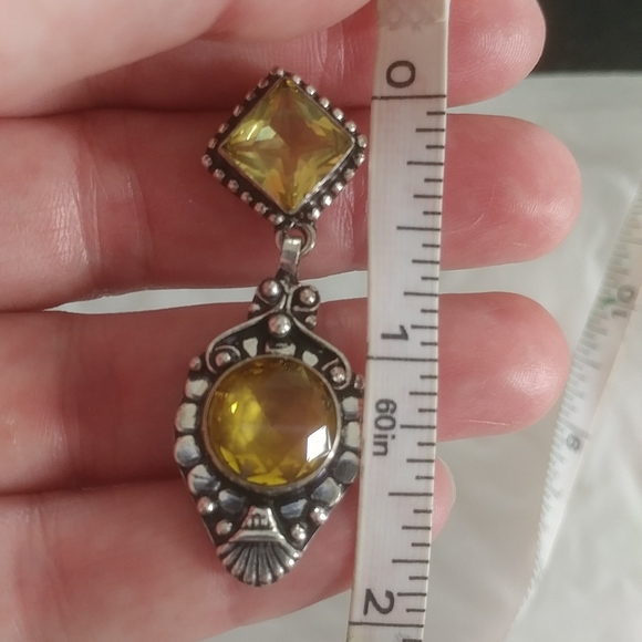 Citrine earrings - Picture 2 of 4